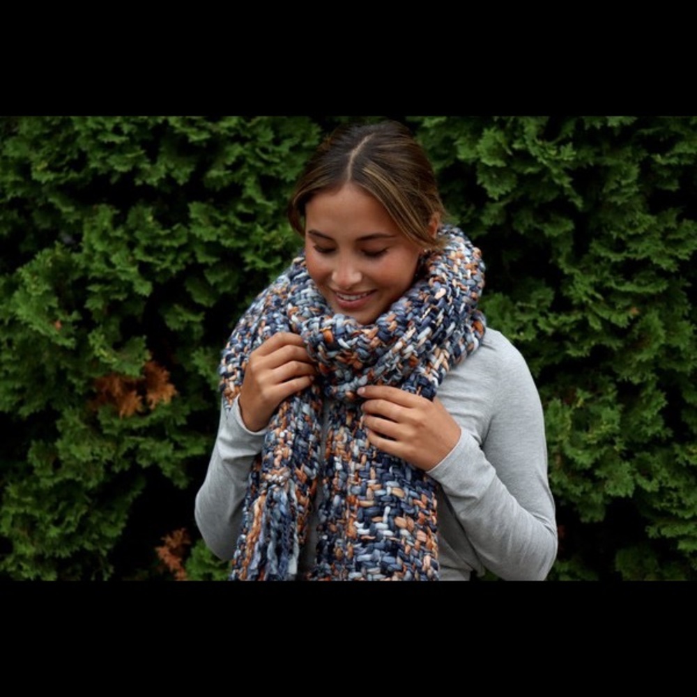 Navy Scarf